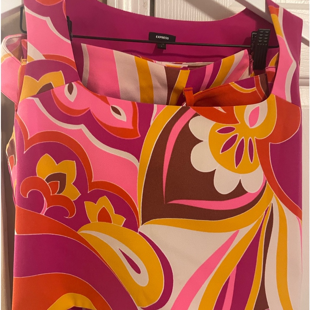 Express top and skirt set top L and skirt M great condition.